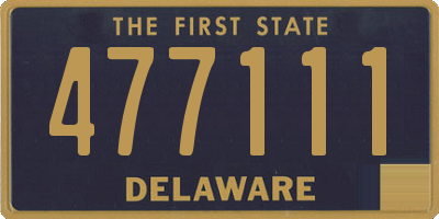 DE license plate 477111