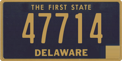 DE license plate 47714