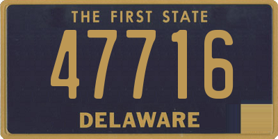 DE license plate 47716
