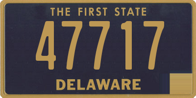 DE license plate 47717