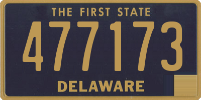 DE license plate 477173