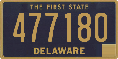 DE license plate 477180