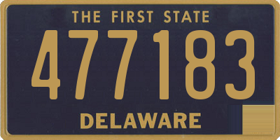 DE license plate 477183