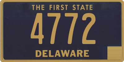 DE license plate 4772