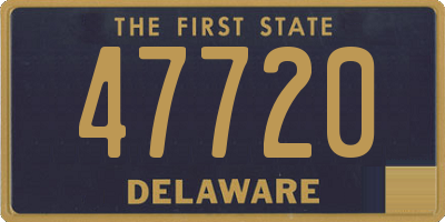 DE license plate 47720