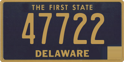 DE license plate 47722