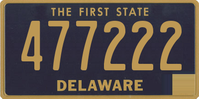 DE license plate 477222
