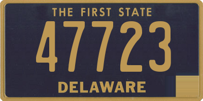 DE license plate 47723