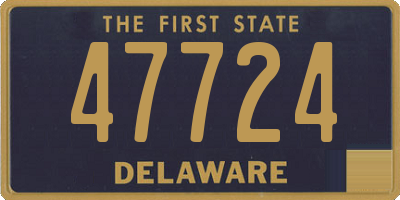 DE license plate 47724