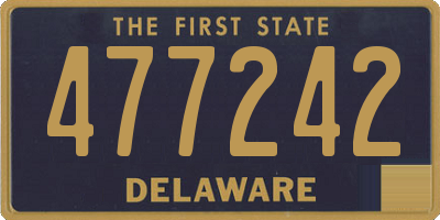DE license plate 477242