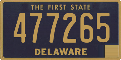 DE license plate 477265