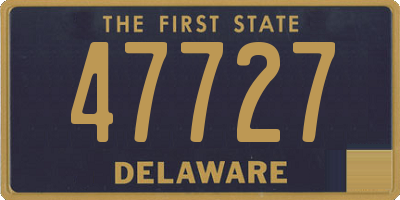 DE license plate 47727