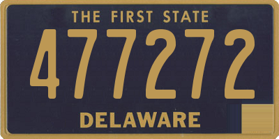DE license plate 477272