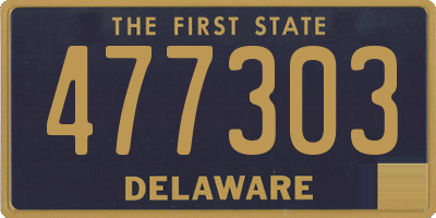DE license plate 477303