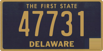 DE license plate 47731