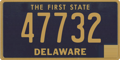 DE license plate 47732