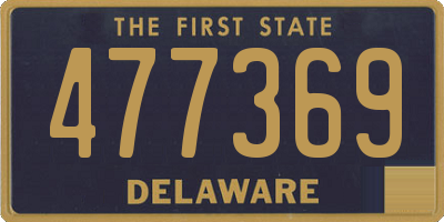 DE license plate 477369