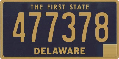 DE license plate 477378