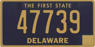 DE license plate 47739