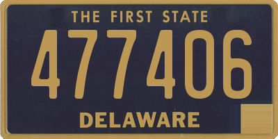 DE license plate 477406