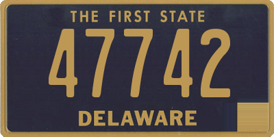 DE license plate 47742