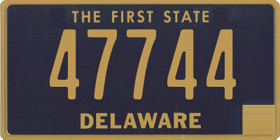 DE license plate 47744