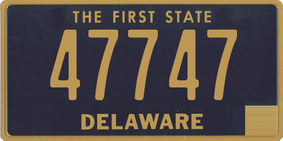 DE license plate 47747