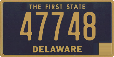 DE license plate 47748