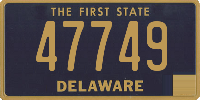 DE license plate 47749