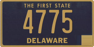 DE license plate 4775