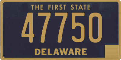 DE license plate 47750