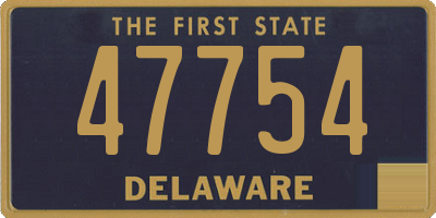 DE license plate 47754