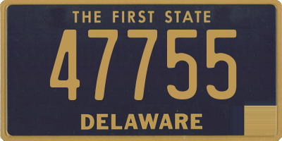 DE license plate 47755