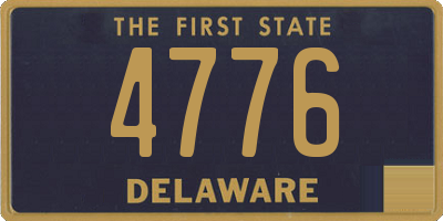 DE license plate 4776