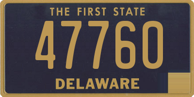DE license plate 47760
