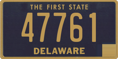 DE license plate 47761