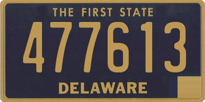 DE license plate 477613