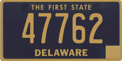 DE license plate 47762