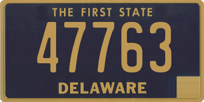 DE license plate 47763