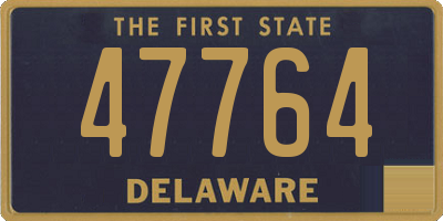 DE license plate 47764