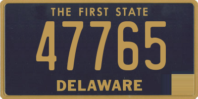 DE license plate 47765