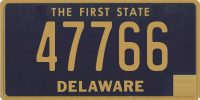 DE license plate 47766