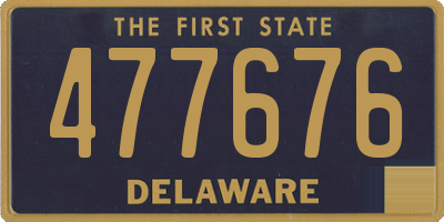 DE license plate 477676