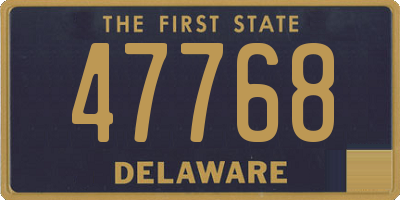 DE license plate 47768