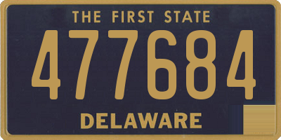 DE license plate 477684