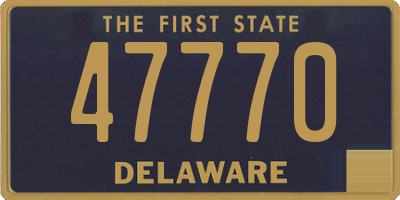 DE license plate 47770