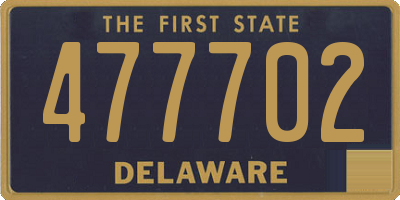 DE license plate 477702