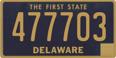 DE license plate 477703