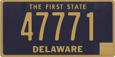 DE license plate 47771