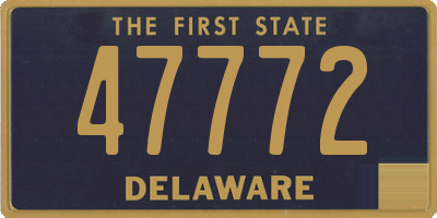DE license plate 47772